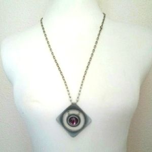 Bent Larsen Tin Pewter Mid-Century Necklace
